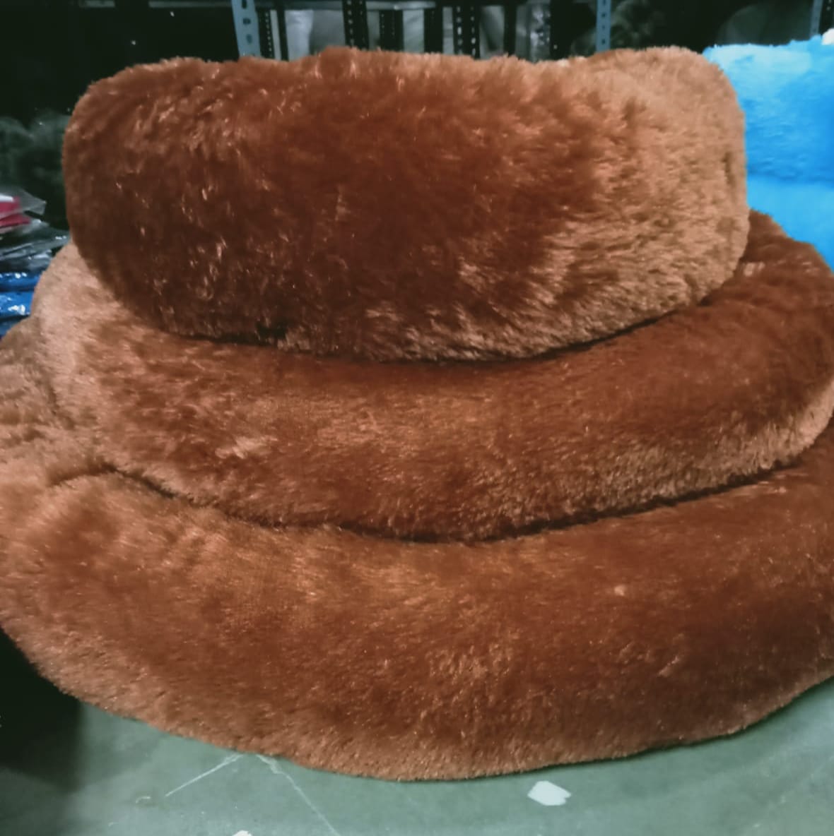 Donut Round Bed – Chocolate Brown