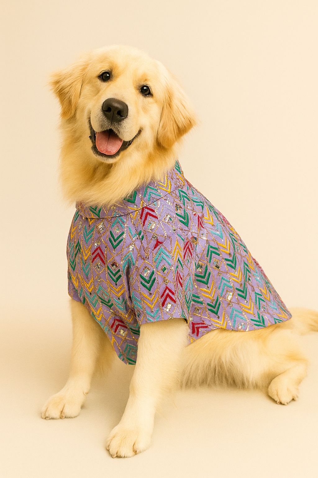 Lavender Grace Kurta (Soft lavender design with floral patterns)